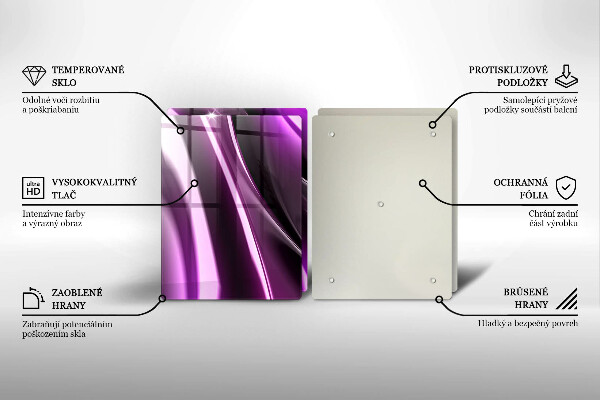 Tábua de corte Abstração roxa