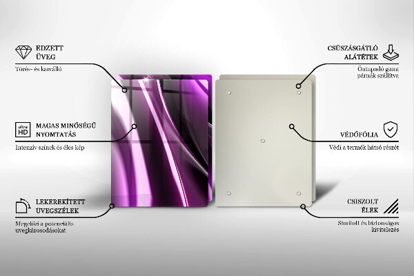 Tábua de corte Abstração roxa