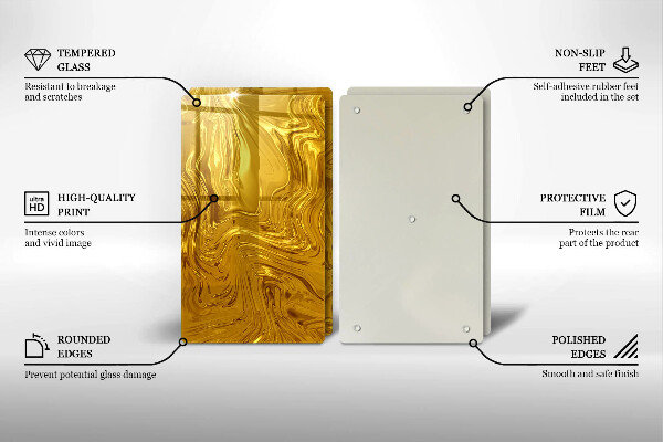 Tábua cozinha Textura dourada