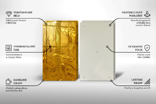 Tábua cozinha Textura dourada