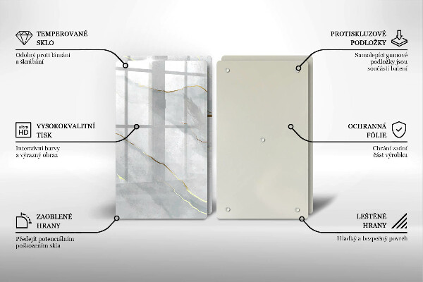 Tábua para cozinha Textura de pedra
