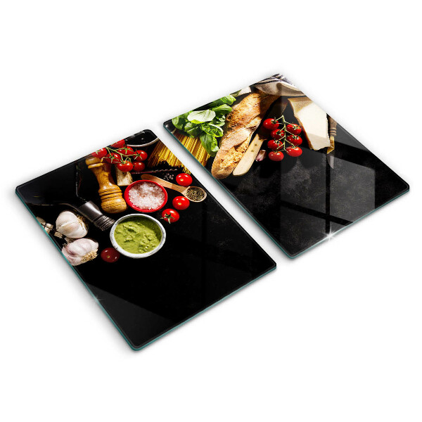 Tábua corte Ingredientes e especiarias italianas