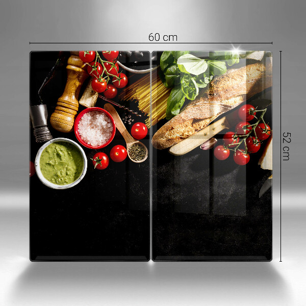 Tábua corte Ingredientes e especiarias italianas