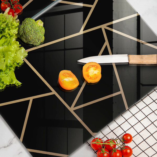 Tábua de cortar Abstração negra