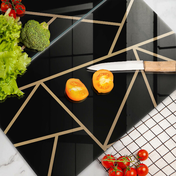 Tábua de cortar Abstração negra