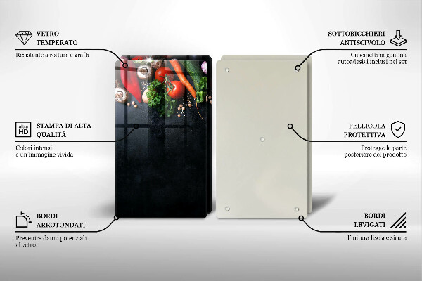 Tábua corte Vegetais coloridos