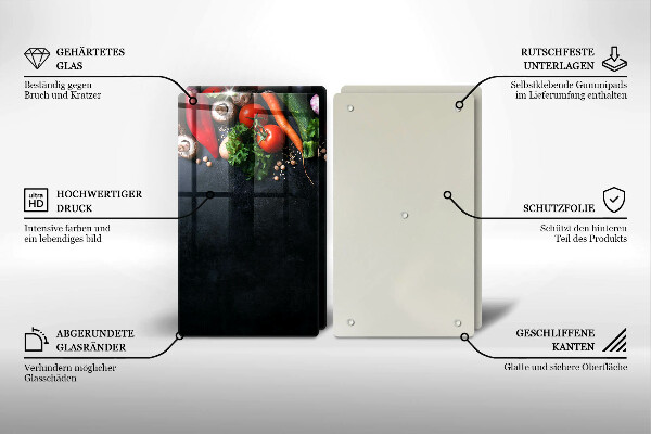 Tábua corte Vegetais coloridos