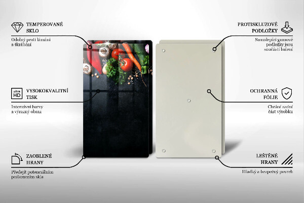 Tábua corte Vegetais coloridos