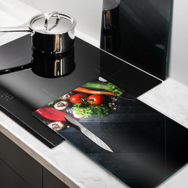 Tábua corte Vegetais coloridos