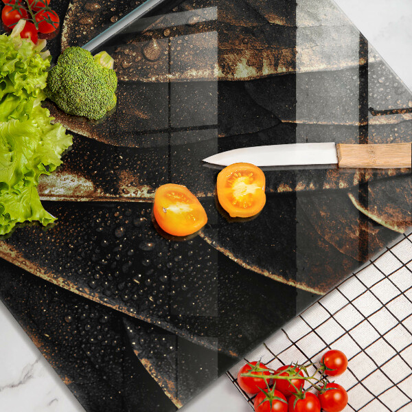 Tábua de cortar alimentos Folha de ouro