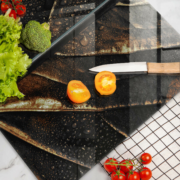 Tábua de cortar alimentos Folha de ouro