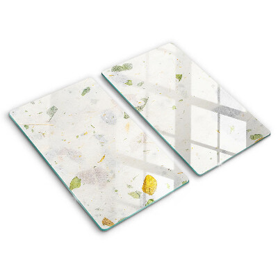 Tábua de corte de vidro Folhas caindo