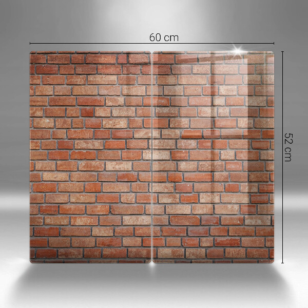 Tábua de cortar de vidro Parede de tijolos