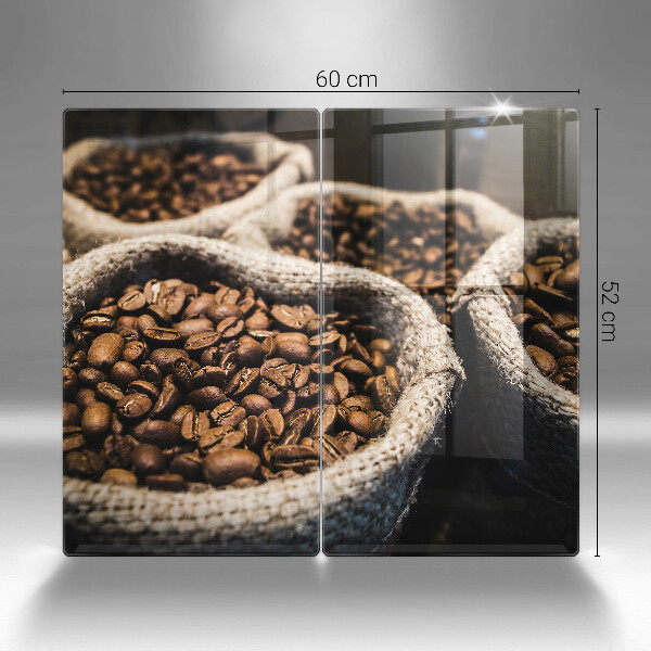 Tábua de corte de vidro Sacos de grãos de café