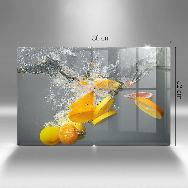 Tábua de corte Limões em água