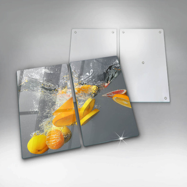 Tábua de corte Limões em água