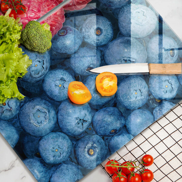 Tábua corte Framboesas e mirtilos