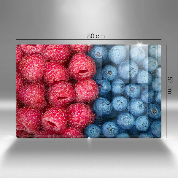 Tábua corte Framboesas e mirtilos