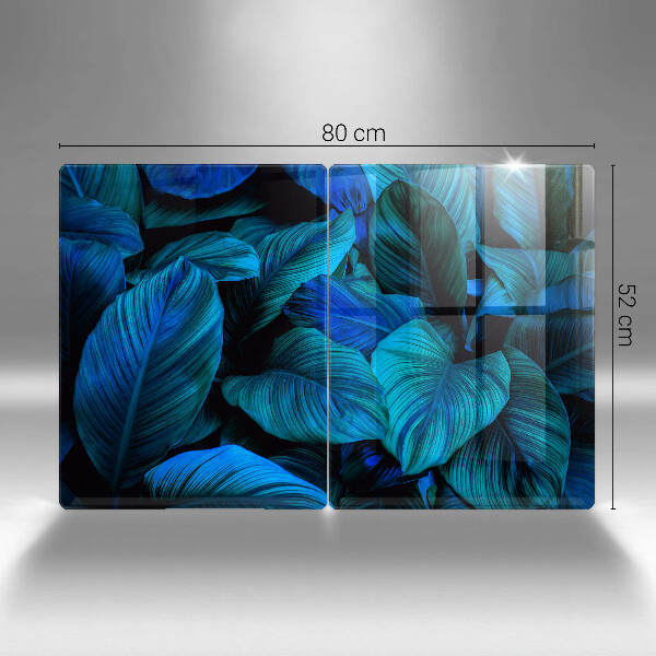 Tábua de cortar alimentos Folhas de vegetação da selva