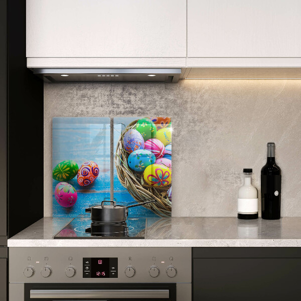 Tábua de corte de vidro ovos de páscoa