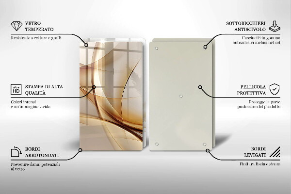 Tábua de corte Formas abstratas