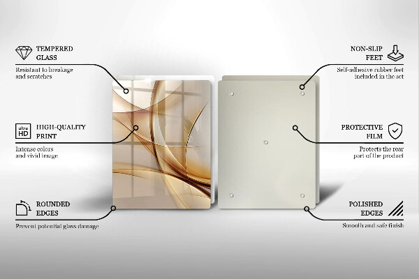 Tábua de corte Formas abstratas