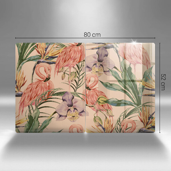 Tábua corte Ilustração de flamingos