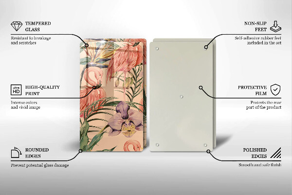 Tábua corte Ilustração de flamingos