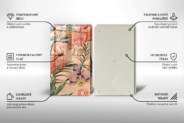 Tábua corte Ilustração de flamingos