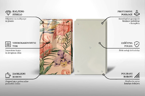 Tábua corte Ilustração de flamingos