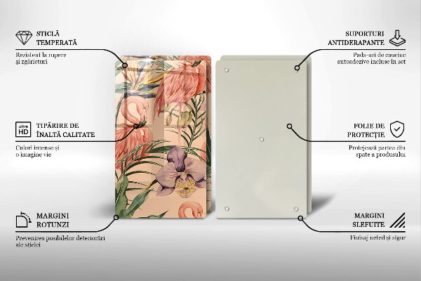 Tábua corte Ilustração de flamingos