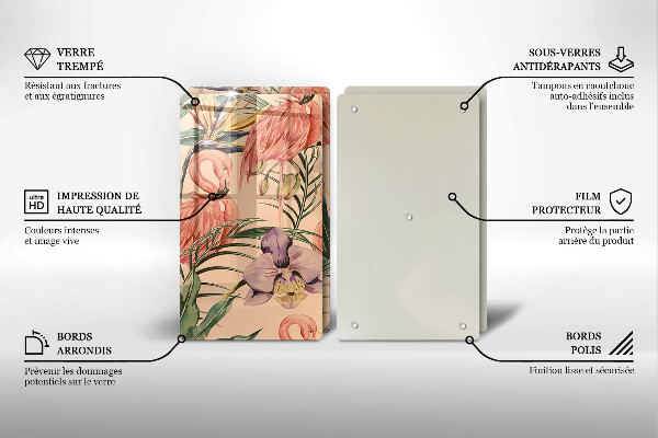 Tábua corte Ilustração de flamingos