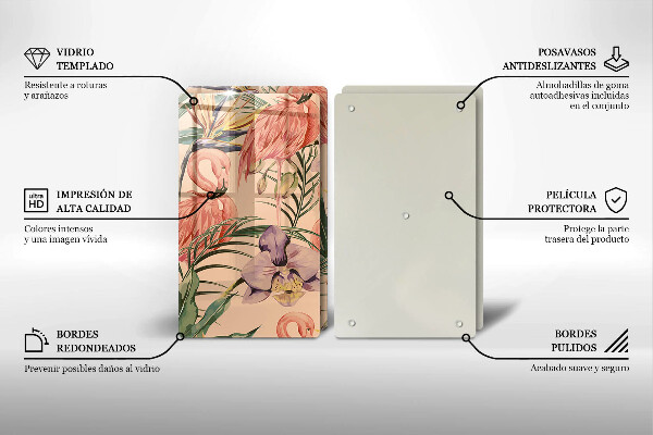 Tábua corte Ilustração de flamingos