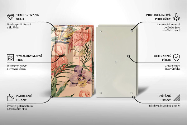 Tábua corte Ilustração de flamingos