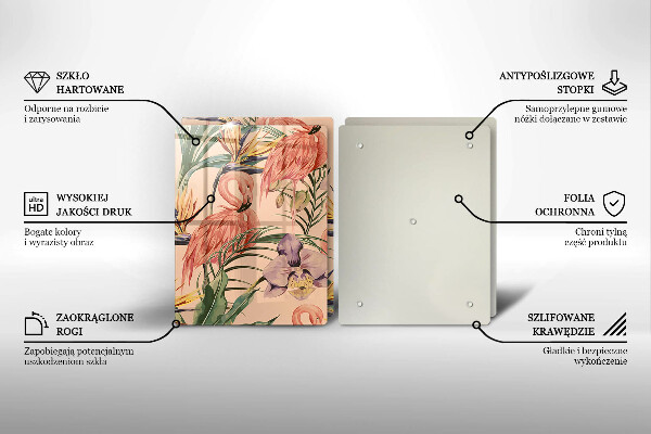 Tábua corte Ilustração de flamingos