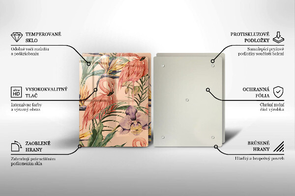 Tábua corte Ilustração de flamingos