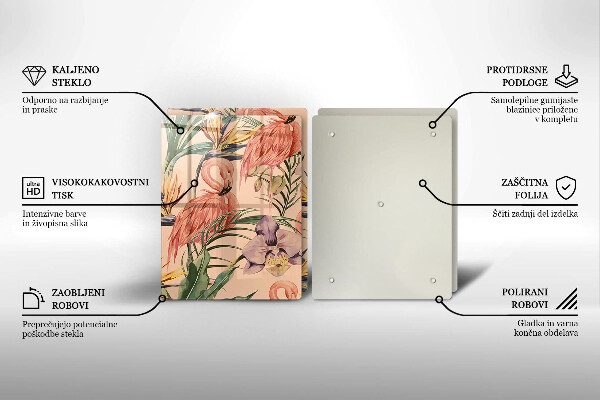 Tábua corte Ilustração de flamingos