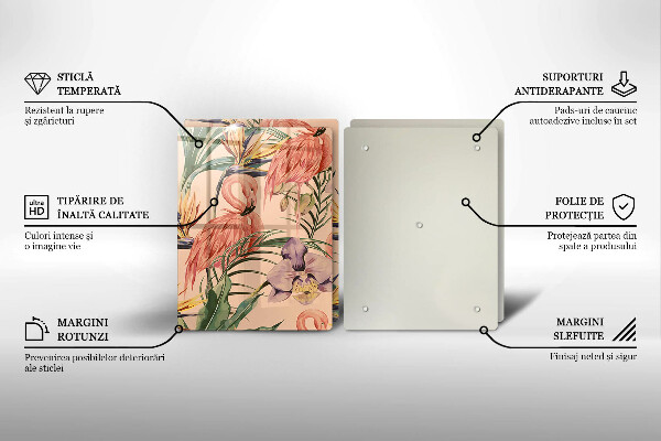 Tábua corte Ilustração de flamingos