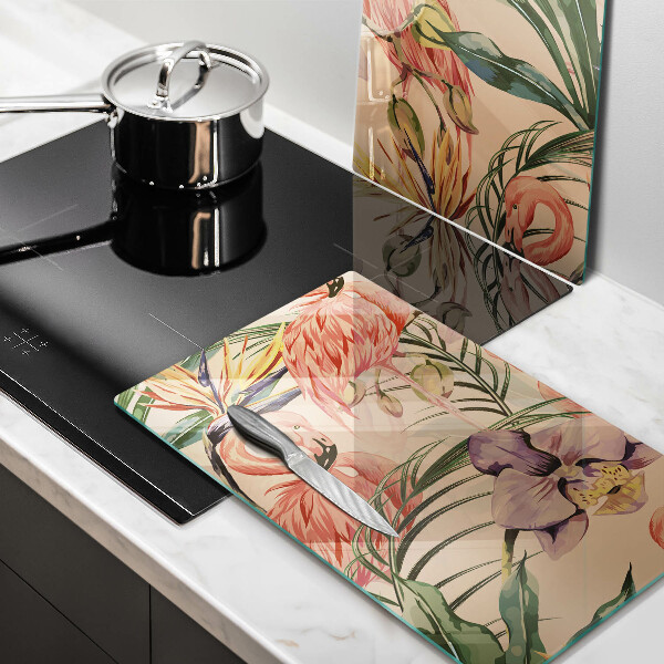 Tábua corte Ilustração de flamingos