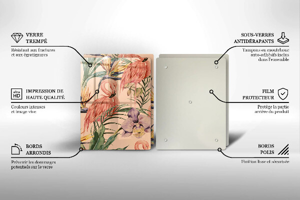 Tábua corte Ilustração de flamingos