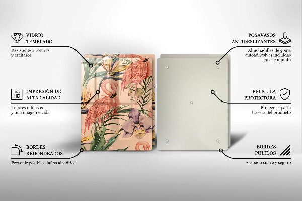 Tábua corte Ilustração de flamingos