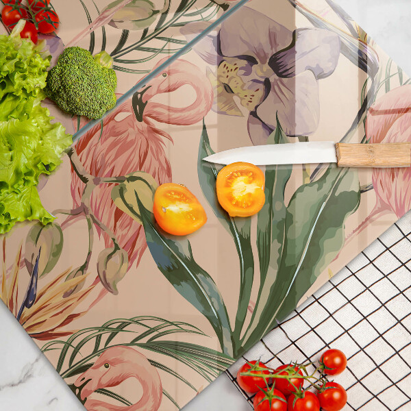 Tábua corte Ilustração de flamingos