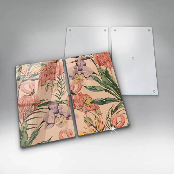 Tábua corte Ilustração de flamingos