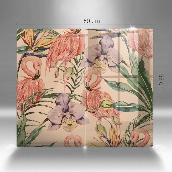 Tábua corte Ilustração de flamingos