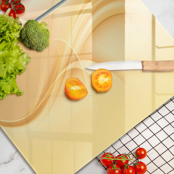 Tábua de corte de vidro Fumaça abstrata