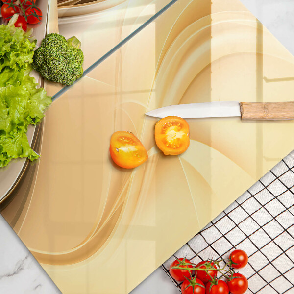 Tábua de corte de vidro Fumaça abstrata