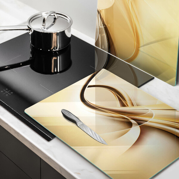 Tábua de corte de vidro Fumaça abstrata