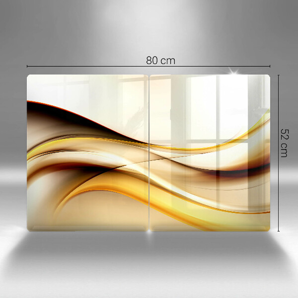 Tábua de corte Linhas de fumaça abstratas