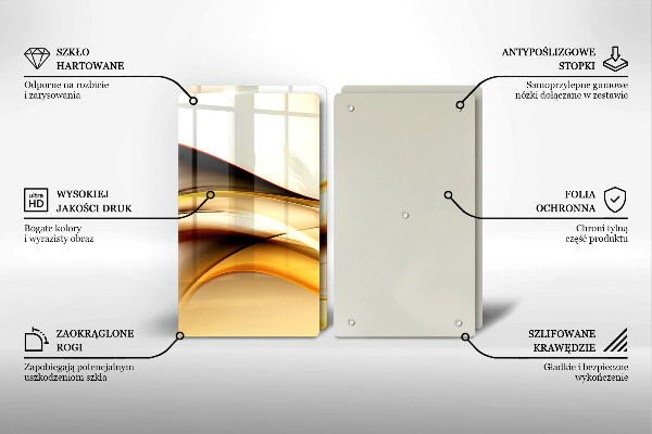 Tábua de corte Linhas de fumaça abstratas