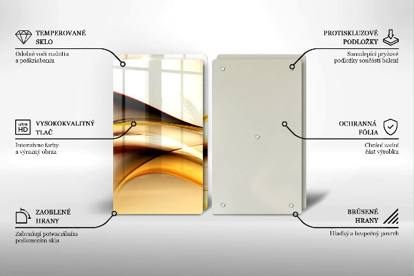 Tábua de corte Linhas de fumaça abstratas